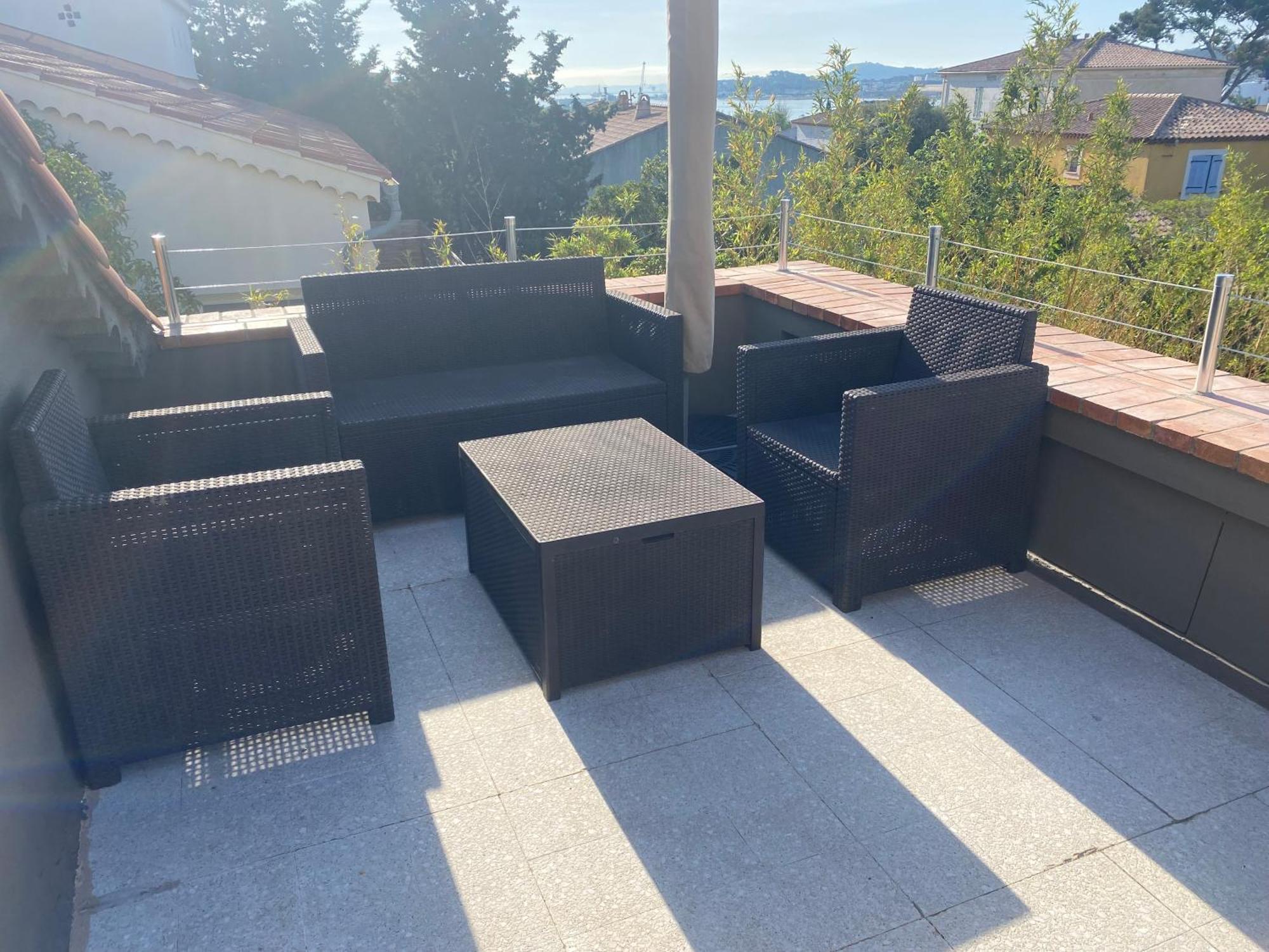 Haut De Villa Vue Mer La Seyne-sur-Mer Eksteriør bilde