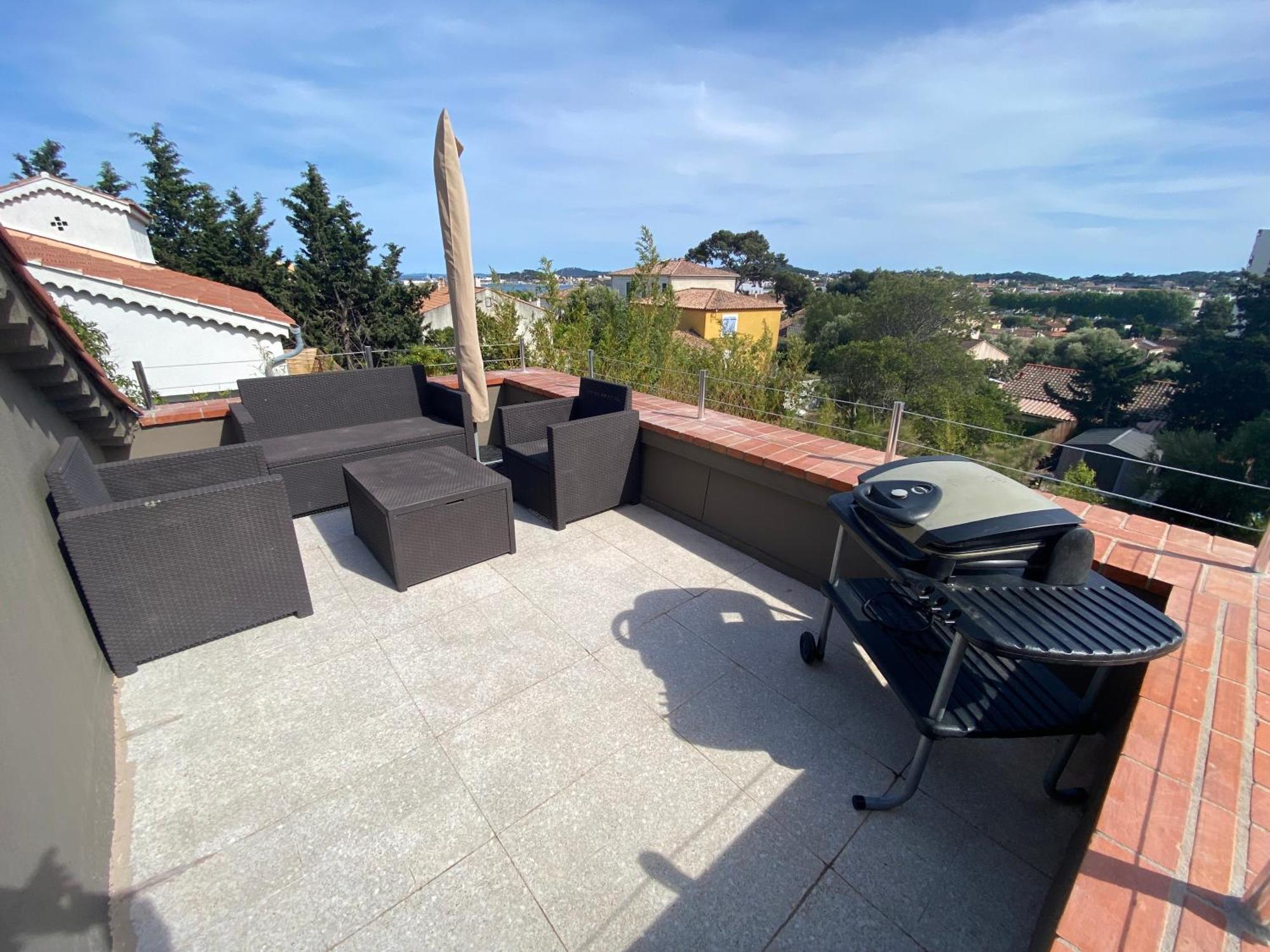 Haut De Villa Vue Mer La Seyne-sur-Mer Eksteriør bilde